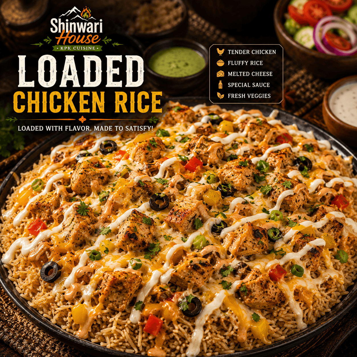 Loaded Chicken Rice